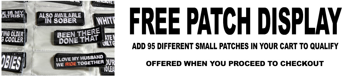 Free Display with the purchase of 95 different small patches Free Display with the purchase of 95 different small patches